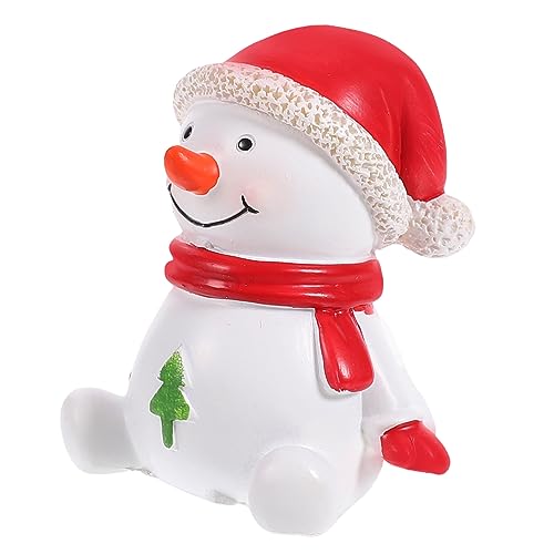 ifundom Weihnachtliche Tischdekoration Schneemann Aus Resin Charmante Miniatur Weihnachtsfigur Für Festliche Anlässe Ideales Und Liebevolle Deko Für Ihr Zuhause von ifundom