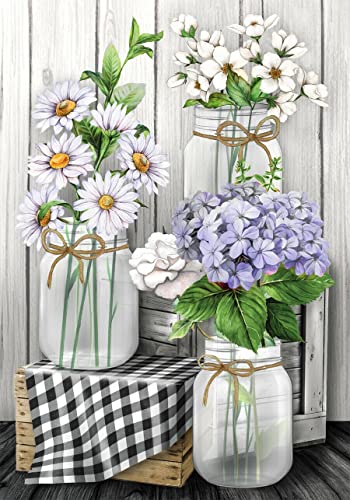 igoodom DIY Blumen Diamond Painting Erwachsene, Daisy Hydrangea Blumen Diamant Painting Bilder Round Full Drill Blumen Diamont Painting Set für Beginners Home Wall Decor(30x40cm) von igoodom