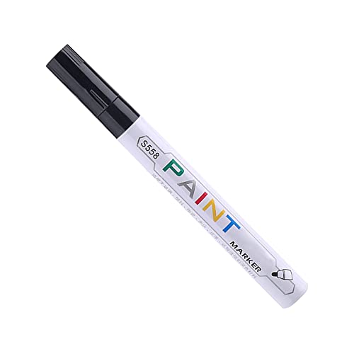 ihreesy Acrylstifte Marker Stifte,Lackmarker Reifenmarker Wasserfest Lackstift Reifen Metall Markierung Lackmarker,Schwarz von ihreesy