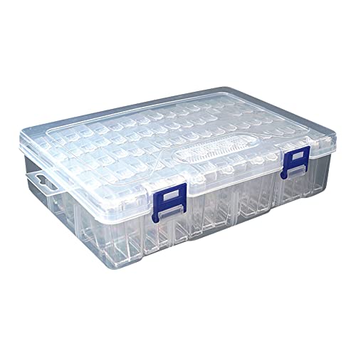 ihreesy Diamant Stickerei Sortierbox, 80 Fächer Plastik Bastelkasten Sortierbox Kunststoff Organizer-Box Transparent Perlen Aufbewahrung Behälter Aufbewahrungsbox für Perlen Schmuck Bastelzubehör von ihreesy