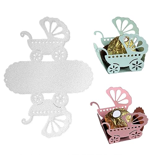 ihreesy Stanzschablonen Schachteln Geschenke Box, Wiederverwendbar DIY Scrapbooking Prägeschablonen Metall-Schneiden Schablonen Hochzeitsgeschenk-Stanzformen Schnittschablonen Prägevorlage,#02 von ihreesy