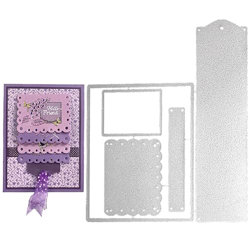 ihreesy Stanzschablonen aus Metall,Scrapbooking Prägeschablonen Stanzformen Cutting Dies Metallschablonen für Geschenkbox Kombination Kartenherstellung Scrapbooking Sammelalbum Dekor,#U von ihreesy