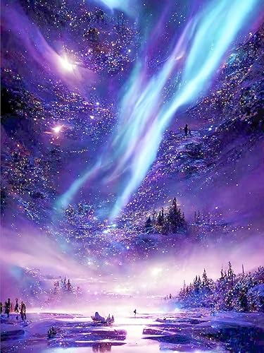 ijbnhd Aurora Diamond Painting Set (30 x40 cm) - Erwachsene, Aurora Diamant Painting Bilder für Living Room Bedroom Wall Decoration Gift von ijbnhd