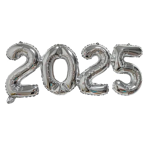 16 Zoll 2025 Nummer Ballon, Anzahl Folie Luftballons Party Requisiten, Neujahrs bedarf für Dekoration Layout von ikappy