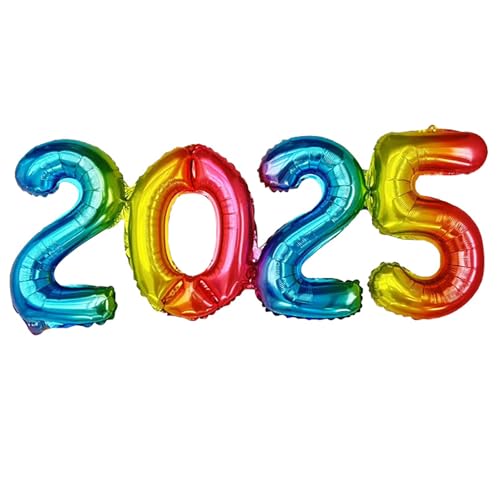 16 Zoll 2025 Nummer Ballon, Anzahl Folie Luftballons Party Requisiten, Neujahrs bedarf für Dekoration Layout von ikappy