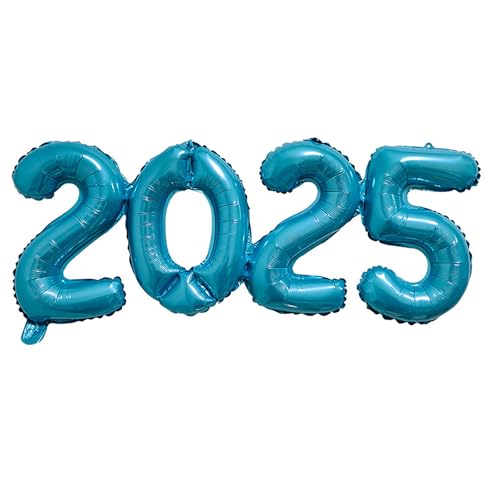 16 Zoll 2025 Nummer Ballon, Anzahl Folie Luftballons Party Requisiten, Neujahrs bedarf für Dekoration Layout von ikappy