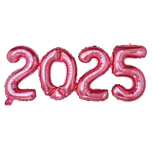 16 Zoll 2025 Nummer Ballon, Anzahl Folie Luftballons Party Requisiten, Neujahrs bedarf für Dekoration Layout von ikappy