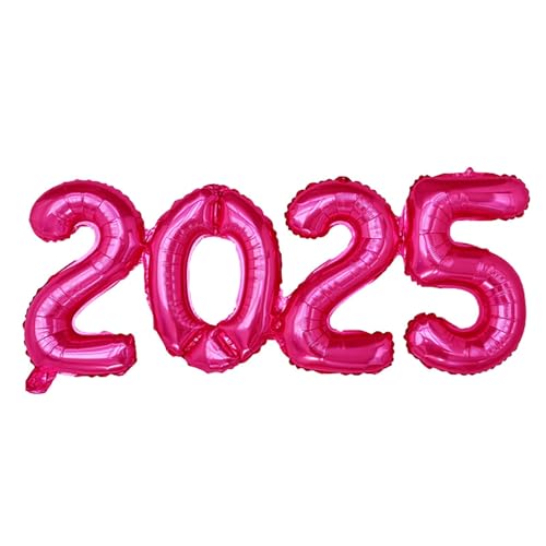 16 Zoll 2025 Nummer Ballon, Anzahl Folie Luftballons Party Requisiten, Neujahrs bedarf für Dekoration Layout von ikappy