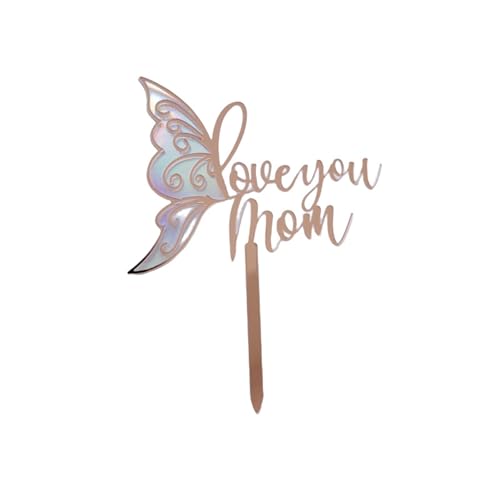 1PC Mother's Day Kuchen Topper Acryl Happy Mother's Day Cupcake Topper für Geburtstags feier Dekoration Zubehör Beste Mutter jemals Liebe Mutter Kuchen Pick Dekorationen von ikappy