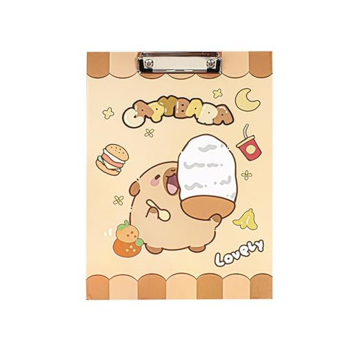 ikappy Cartoon Capybara wasserdichte Datei Ordner A4-Binder Test Papier Lagerung Studenten bedarf Studenten bedarf und Bürobedarf von ikappy