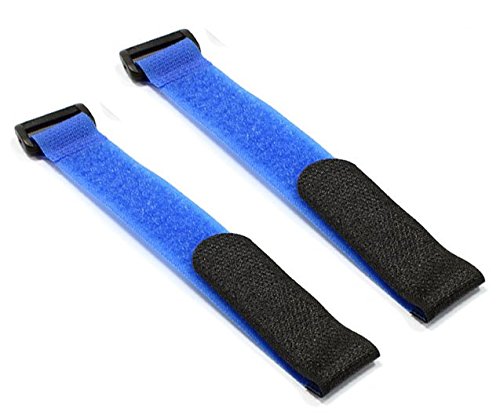 ikarex-shop 2 Stück Akku Klettband (Blau) 270mmx20mm Lipo 2X Strap Drohne Band Klettverschluss von ikarex-shop