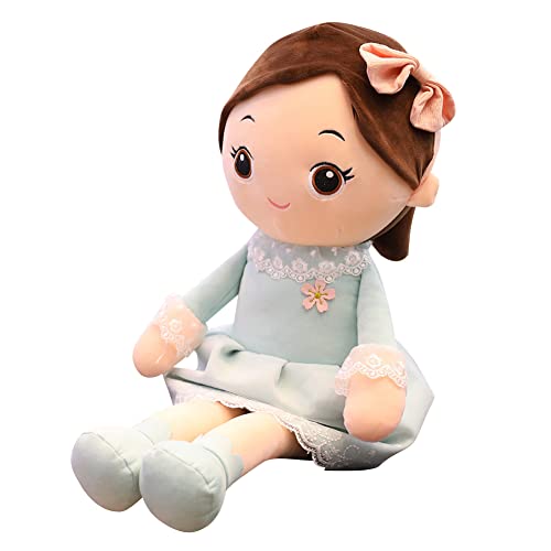 ikasus Kuschelpuppe,Plüschtier Gefüllte Puppen Stoffpuppe Kleidung,Rag Dolls,Süßes Weiche Stoffpuppe Babypuppe Püppchen für Baby Kinder Mädchen Geschenk Baby Mädchen Sicher zu Spielen - 40CM von ikasus