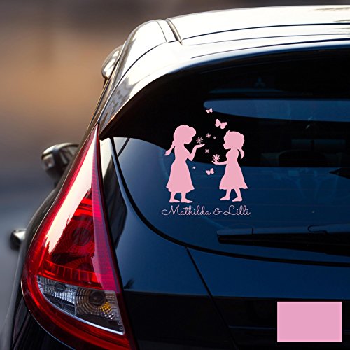 Autotattoo Heckscheibenaufkleber Fahrzeug Sticker Aufkleber Baby Schneeprinzessin Kinder M1872 - ausgewählte Farbe: *flieder* ausgewählte Größe: *L - 22cm breit x 30cm hoch* von ilka parey wandtattoo welt