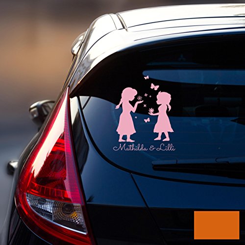 Autotattoo Heckscheibenaufkleber Fahrzeug Sticker Aufkleber Baby Schneeprinzessin Kinder M1872 - ausgewählte Farbe: *haselnuss* ausgewählte Größe: *L - 22cm breit x 30cm hoch* von ilka parey wandtattoo welt