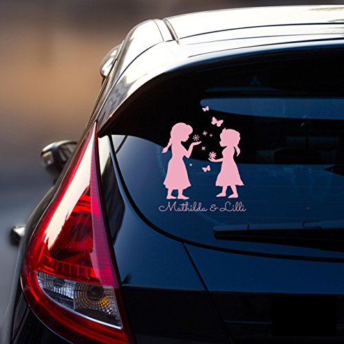 Autotattoo Heckscheibenaufkleber Fahrzeug Sticker Aufkleber Baby Schneeprinzessin Kinder M1872 - ausgewählte Farbe: *schwarz* ausgewählte Größe: *M - 18cm breit x 25cm hoch* von ilka parey wandtattoo welt