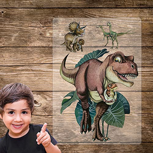 Bügelbilder Dinosaurier T-Rex Dinos Dino Set in A5 Applikation Kissen Shirt Taschen Bügelbild Bügelmotiv Patch Aufbügelbilder bb242 ilka parey wandtattoo-welt® von ilka parey wandtattoo-welt