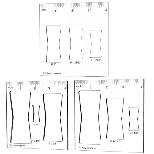 Butterfly Inlay Templates, Router and Decorative Templates for Woodworking, Router Jig Template (3 Pcs Butterfly) von inBovoga