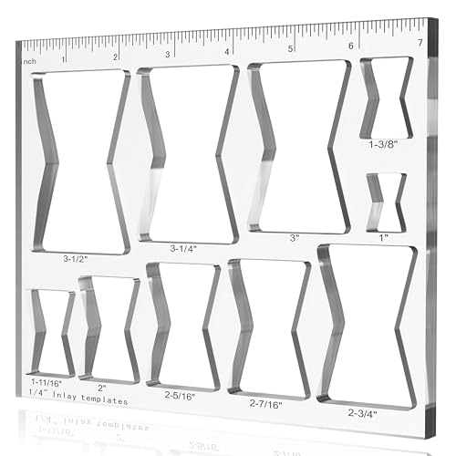 inBovoga 10-in-1 Butterfly-Fräsvorlagen für die Holzbearbeitung, Fräsvorrichtung, Butterfly-Inlay-Vorlage, Bowtie-Fräsvorlage, dekorativ von inBovoga