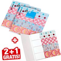 2 + 1 GRATIS: inFO Petit Pan Haftmarker farbsortiert "Motiven" 2x 100 Streifen + GRATIS 1x 100 Streifen von inFO