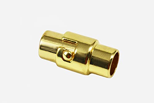 INWARIA Bajonettverschluss Magnetverschluss für Bänder 3 mm, 5 stück, MV-50/3_5st (Goldfarben) von inwaria