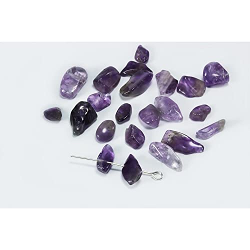 INWARIA Halbedelstein Perlen 5-8mm 50 Stk. Splitter Nuggets Edelstein, Amethyst, P-85/2 von inwaria