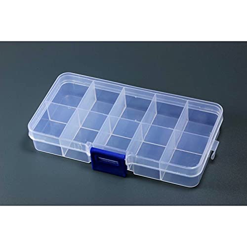 INWARIA Sortimentkasten Sortierkiste Perlenbox Sortierbox Transparent, 10 Fächer, 5 Stück, BB-10/1 von inwaria