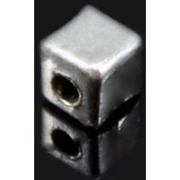 Metallperlen Würfel, 3 x 3 x 3 mm von inwaria