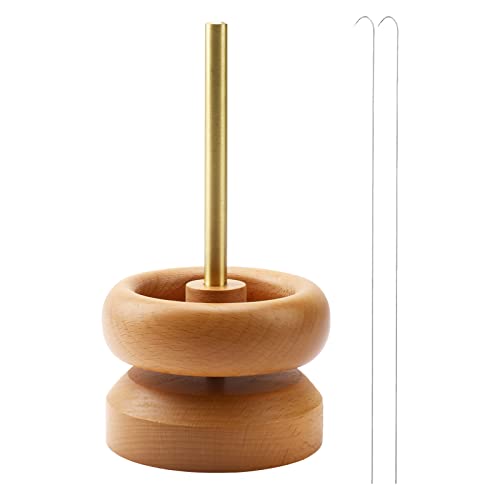 iount Perlenspinner mit Perlen aus Holz | langlebige elektrische Schüssel mit großen Kugeln | Set zur Herstellung von Perlenschalen für Schmuck, Halsketten, Bastelprojekte von iount