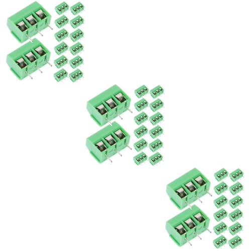 3 Sätze Terminals Anschlussklemmen Terminal Block Elektrisches Terminal Kabelklemmen Drücken Kabelbinder Schraubklemmenblock Klemmenblöcke Elektrisch Cpv Dark Green 50 Stück * 3 iplusmile von iplusmile