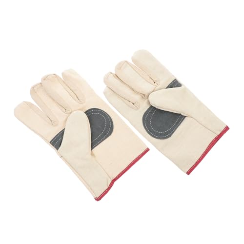 iplusmile 1 Paar Schutzhandschuhe Für Die Arbeit Schutzhandschuhe Für Arbeiter Canvas Baumwollgarn Outdoor Handschuhe Beige Handschuhe Für Die Arbeit von iplusmile