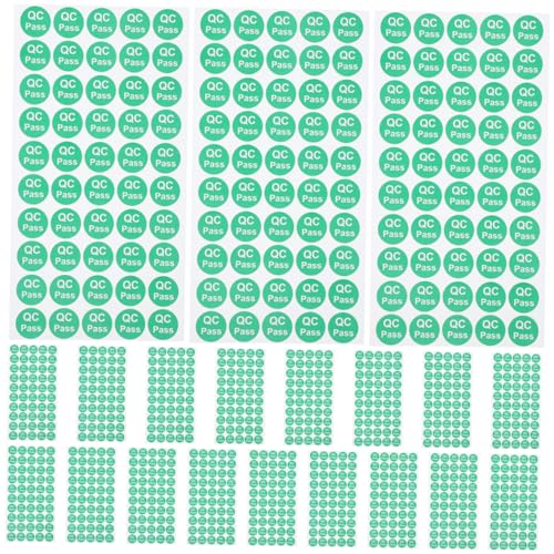 iplusmile 1 Satz 1Set Qualitätsprüfung Pass Label Nagelaufkleber Kreisaufkleber Runde Aufkleber Kreditkartenaufkleber Elektrische Aufkleber Selbstklebende Bestandenetiketten 1000 Stück von iplusmile