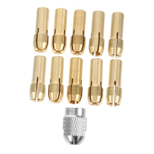 iplusmile 1 Satz Elektrisches Schleiffutter Spannzange Für Schleifmaschine Bohrmaschine Adapter Spannzange Für Drehwerkzeug Schleifmaschinen-spannadapter Drehfutter Spannzange Kupfer Golden von iplusmile