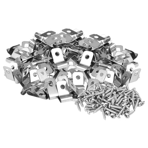 iplusmile 1 Satz Klemmzwingen Metall Metallschelle Metallzaunmontagezubehör Kabel-organizer-clips Clips Für Haustierkäfig Drahtzaun-clip-befestigung Zaunklemmen Aluminium-material 100st von iplusmile