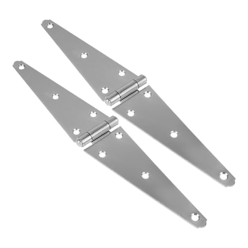 iplusmile 1 Satz Robuste Türscharniere Torscharniere Scharniere Im Freien Schwarze Türscharniere Schwere Scharniere Scharnierlochöffner Dreieckiges Scharnier Galvanisiertes Eisen Silver 2st von iplusmile