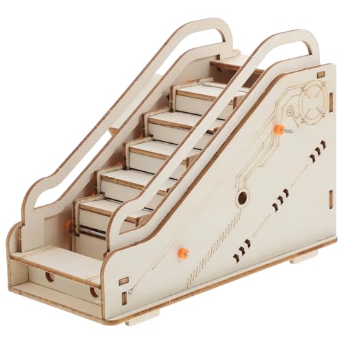 iplusmile 1 Satz für Rolltreppen Roller liefert Werkzeuge Aufzugsmodelle elektrische Treppe DIY Aufzug Modell Wissenschaftsspielzeug-Display dekoratives Mini-Modell Khaki von iplusmile