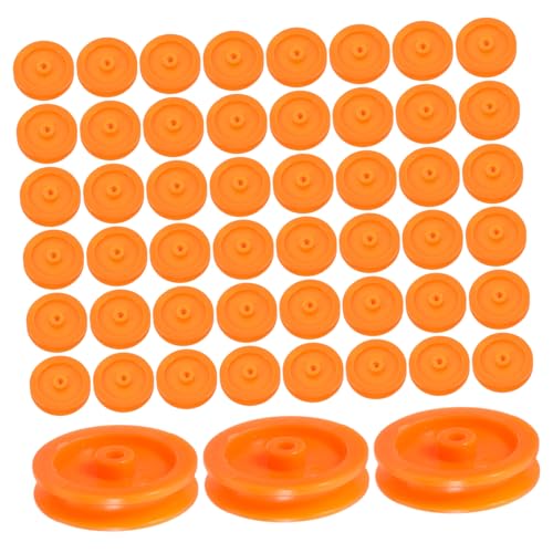 iplusmile 100st Riemenscheibe Aus Kunststoff Riemenscheibe Für Rc- Diy Modell Spielzeugrad Riemenscheibe Für Heimwerker Riemenscheibe Für Rc-car Mini-ausrüstung Plastik Orange von iplusmile