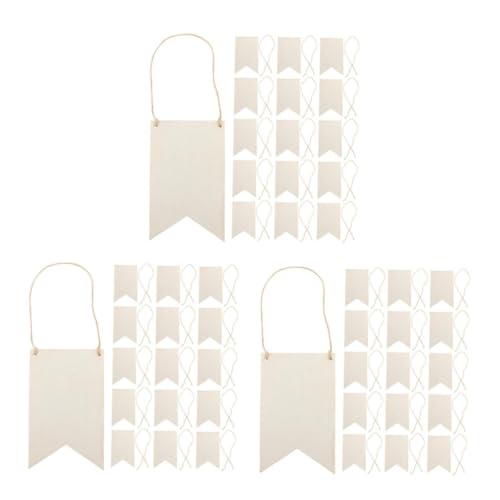 iplusmile 108 Sätze Hangtag Aus Holz Dekoration Rechteckiges Unvollendetes Holzschild Bemalen Und Gravieren Von Holzschildern Blanko-holzschild Zum Basteln Holzplakette Leer Beige Hölzern von iplusmile