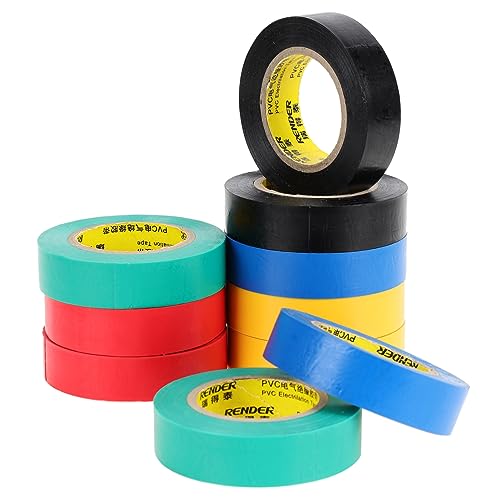 iplusmile 10St Isolierband Bleiband Auspuff PTFE-Band Trans-Tape Packband klar Silberband Kabel industrieklebeband hitzebeständiges klebeband Farben von Isolierbändern Drahtband PVC Colorful von iplusmile