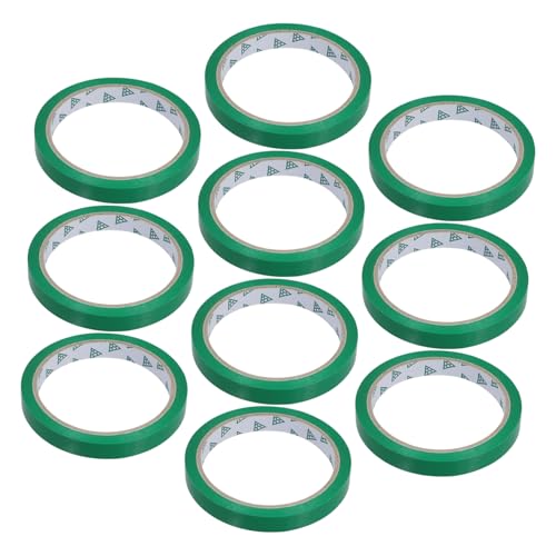 iplusmile 10st Gemüseband Klebeband Zum Verschließen Von Beuteln Buntes Dichtungsband Buntes Hochleistungsband Hochleistungsklebeband Taschenband Herstellen Rotes Packband Green Polypropylen von iplusmile