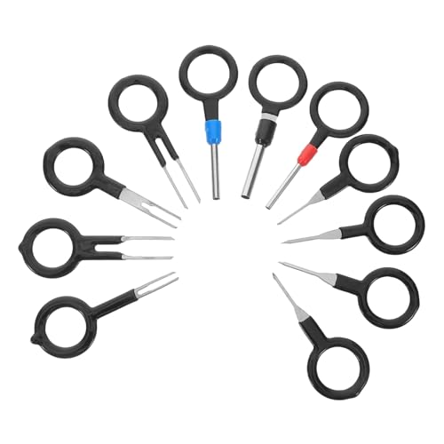 iplusmile 11St Klemmen-Entgiften Werkzeug zum Entfernen des Stiftausziehers Trockenmittel für elektronische Produkte Steckverbindungswerkzeug Pin Entferner Set Kabelstecker-Abziehersatz von iplusmile