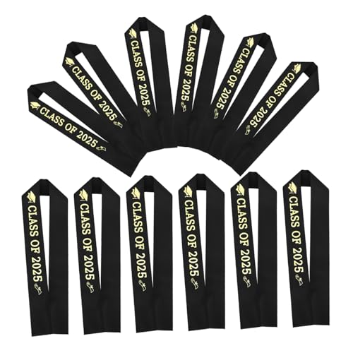 iplusmile 12 Stück 2025 Abschlussfeier-Träger Klasse von 2025 Abschluss Requisiten Abschluss Zubehör Graduationsparty Gefälligkeiten Graduierungs-Etikettengürtel Satin Black iplusmile 12 Stück 2025 Abschlussfeier-Träger Klasse von 2025 Abschluss Requisiten Abschluss Zubehör Graduationsparty Gefälligkeiten Graduierungs-Etikettengürtel Satin Black von iplusmile