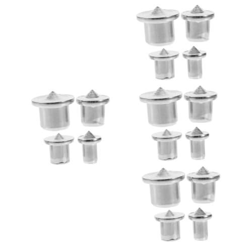 iplusmile 16 Sätze Rundholz stift Locator Veranstalter Holzbearbeitungswerkzeuge Roti Holzdübel-Positionierer Holzverbindungswerkzeug Zapfenmittelübertragungsstopfen Holzmarker Stahl Silver von iplusmile