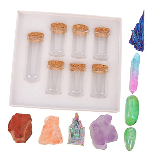 iplusmile 1set Erzmuster Advent Fossil Rock-tumbler-kies Fisch Poliermaschine Edelstein Schmucksteine Naturstein Jewel Deko Unregelmäßiger Stein Unregelmäßige Steine 7pcs von iplusmile