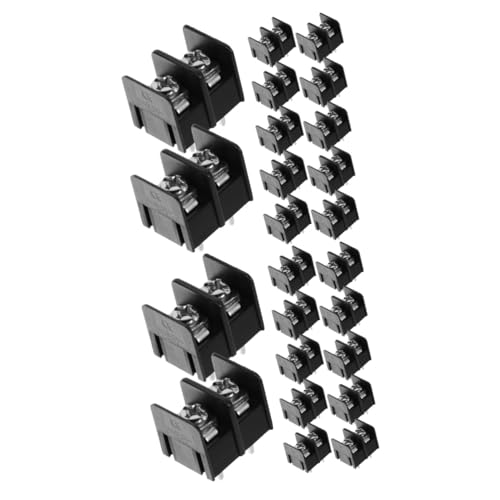 iplusmile 2 Sätze Terminals Kabelverbinder Klemmleiste Klemme Sicherungsblock Led-streifenanschlüsse Push-kabel-stecker Schraubklemmenblock- Anschließen Black Kupfer 50 Stück * 2 von iplusmile