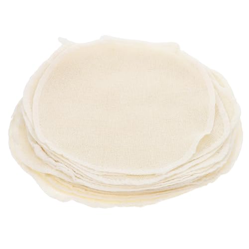 iplusmile 20Pcs Runde Baumwollgarn -Dampfertuch Wiederverwendbarer Haushaltsdampfer Liner Stoffnetzmattenmatten Dampfbrötchen Knödel Backkochwerkzeug von iplusmile