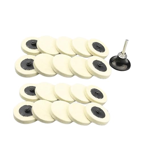 iplusmile 21 2 Drehmoment Wollrad polituren polierpads polishing machine politur set poliermschine polierhaube Schleifscheibe aus komprimierter Wolle Stützteller Wollunterlage Polierscheibe von iplusmile