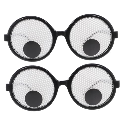 iplusmile 2St lustige Brille partybrille faschingsbrille Spaßige Augenbrille karnevalsbrille Komische Brillen Halloween-Brille Masse Spaßbrille für Party lustige Sonnenbrille ABS-Kunststoff von iplusmile