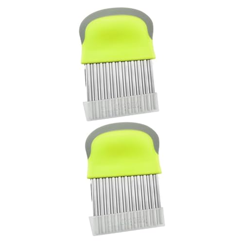 iplusmile 2st Faltenschneider Messer Kartoffel Sieb Kräuseln Crinkle Cutter Für Gemüse Sofortig Wellenförmiges Crinkle-schneidwerkzeug Braten Schere Spiralschneider Melone Zwiebel von iplusmile