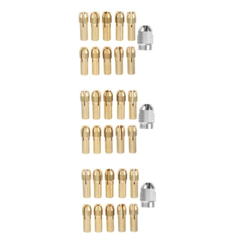 iplusmile 3 Sätze Elektrisches Schleiffutter Mini-bohrfutter Spannzange Für Schleifmaschine Schleifmaschinen-spannadapter Klemmadapter Bohrmaschine Adapter Schnellspannzange Golden Kupfer von iplusmile