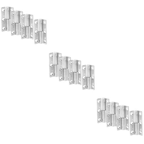 iplusmile 3 Sätze Scharnier Aus Edelstahl Türscharniere Abnehmbar Soft-close-schranktürscharniere Tor Edelstahlscharniere Schrank Scharniere Scharnier Abheben Scharniere Für Holz 4 Stück * 3 von iplusmile